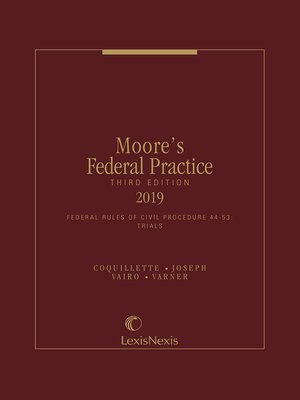 cover image of Moore's Federal Practice